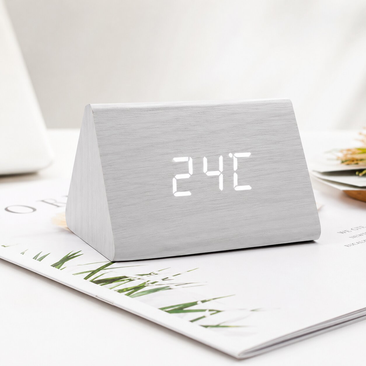 Avero Voice-Controlled Wooden Alarm Clock