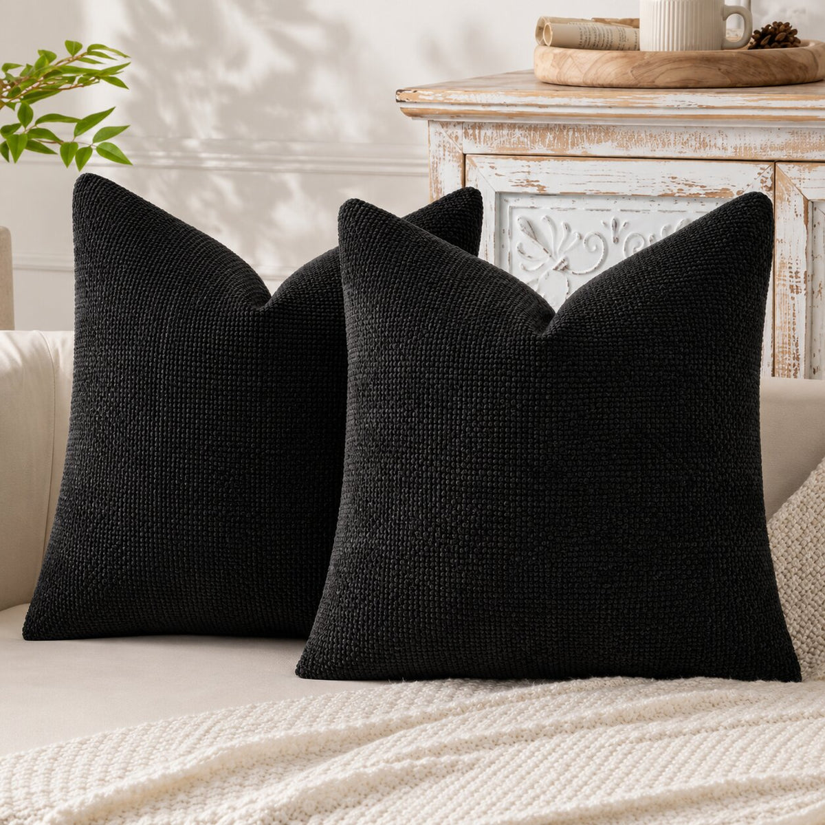 Marlow Textured Throw Pillow Cover