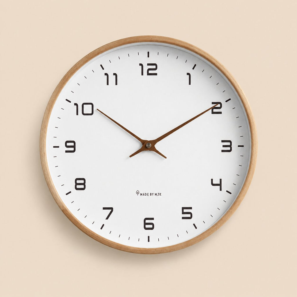 Elara Solid Wood Wall Clock