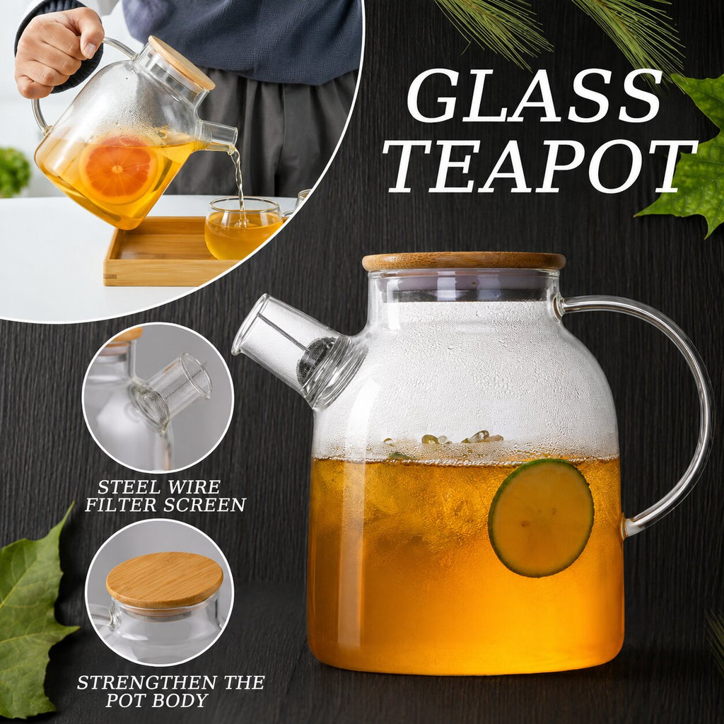 Serelle Borosilicate Glass Teapot