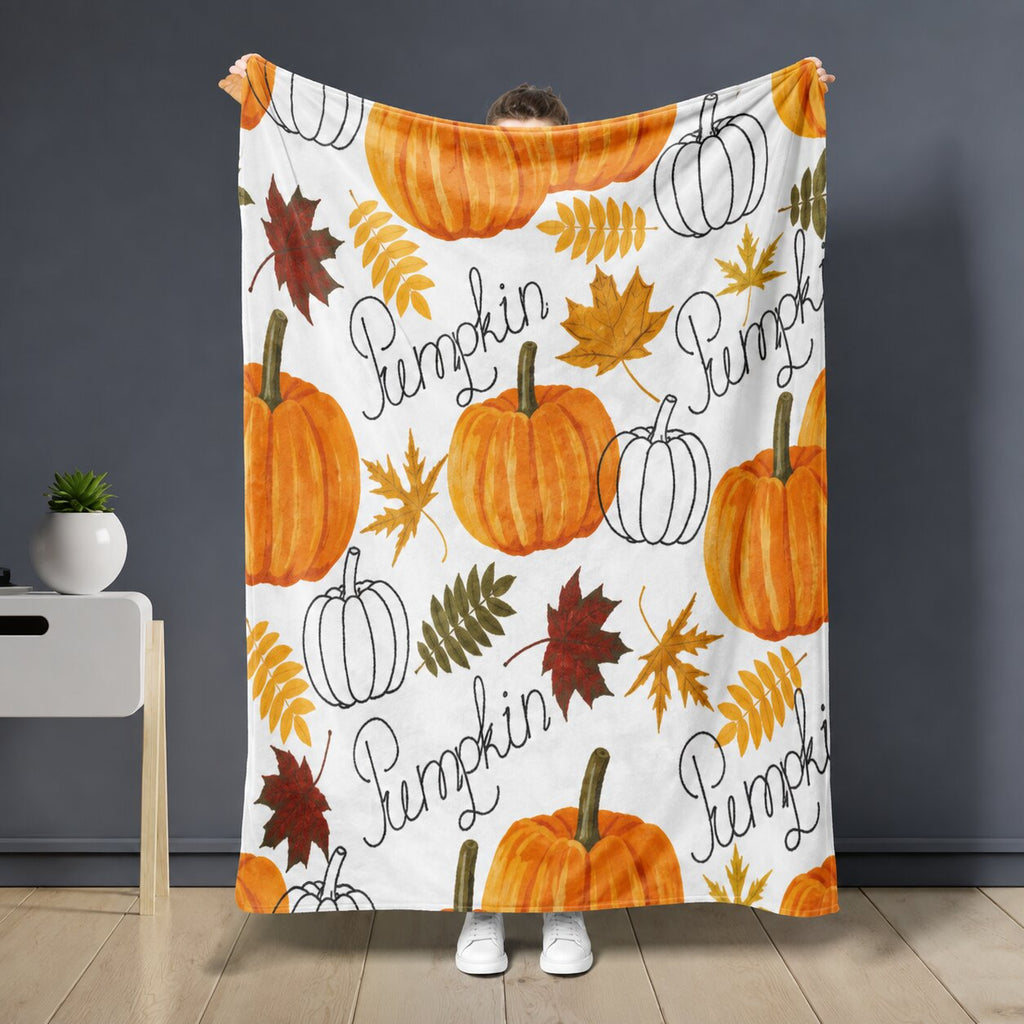 Harvest Haven Fleece Throw Blanket