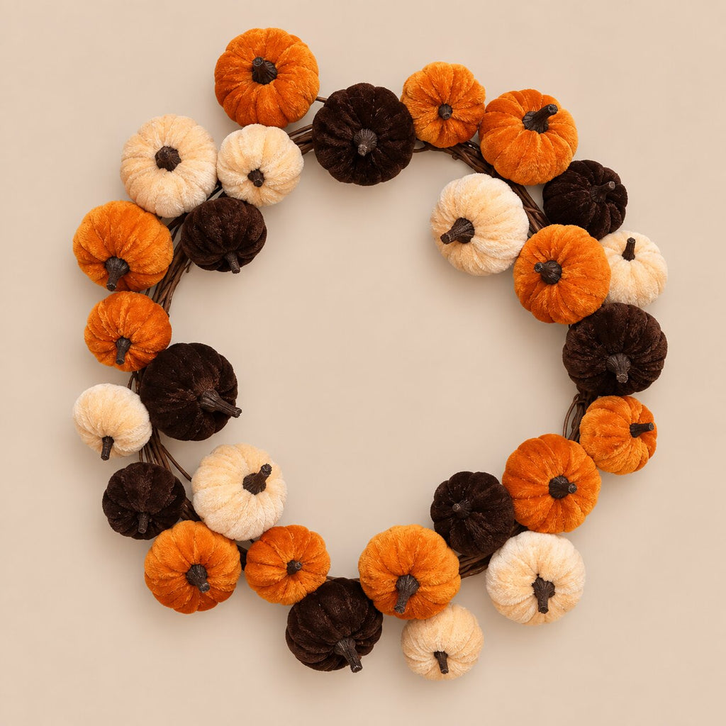 Harvest Pumpkin Wreath