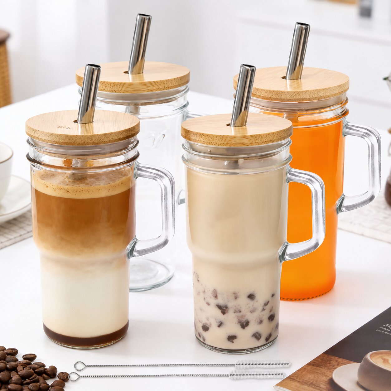 EverSip Glass Tumbler Set of 2 (24 oz)