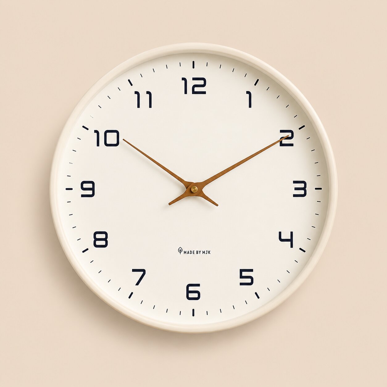 Elara Solid Wood Wall Clock
