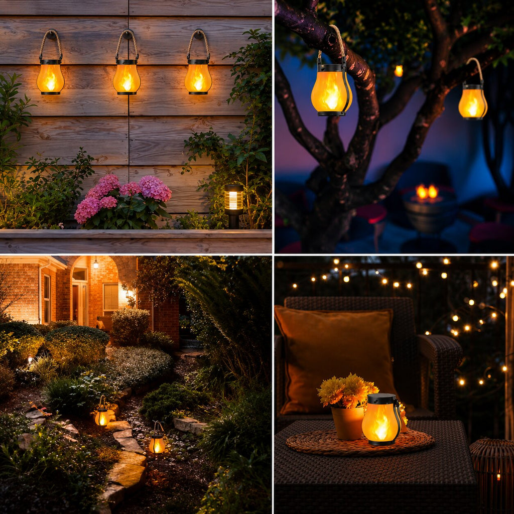 Vela Rechargeable Solar Lantern Set