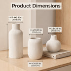 Sorelle Ribbed Vase Set