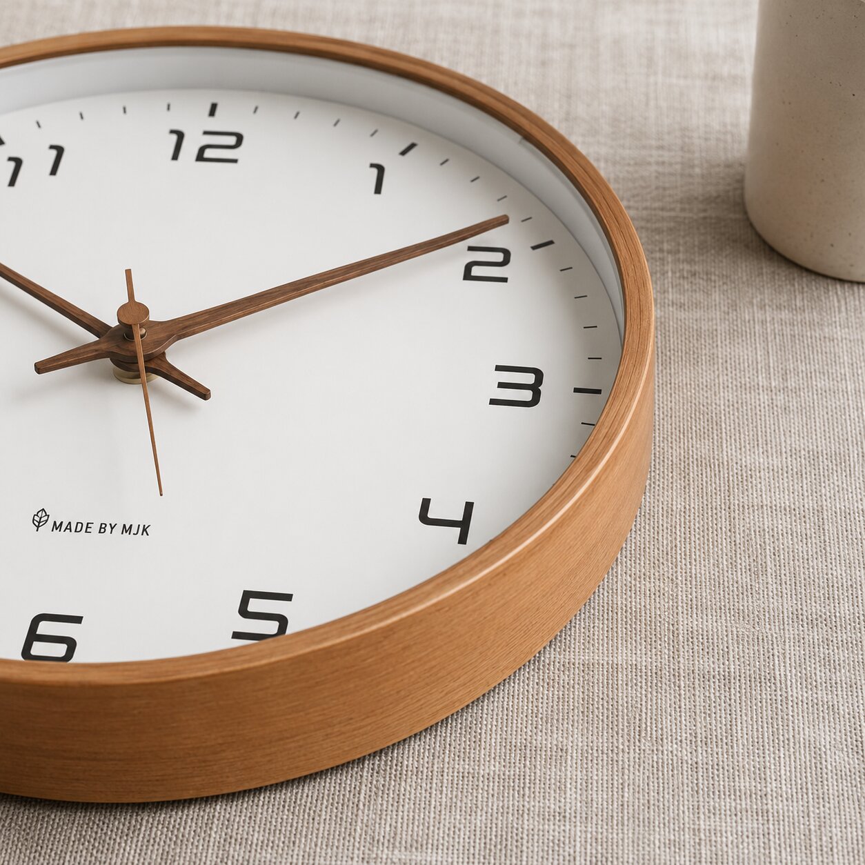 Elara Solid Wood Wall Clock
