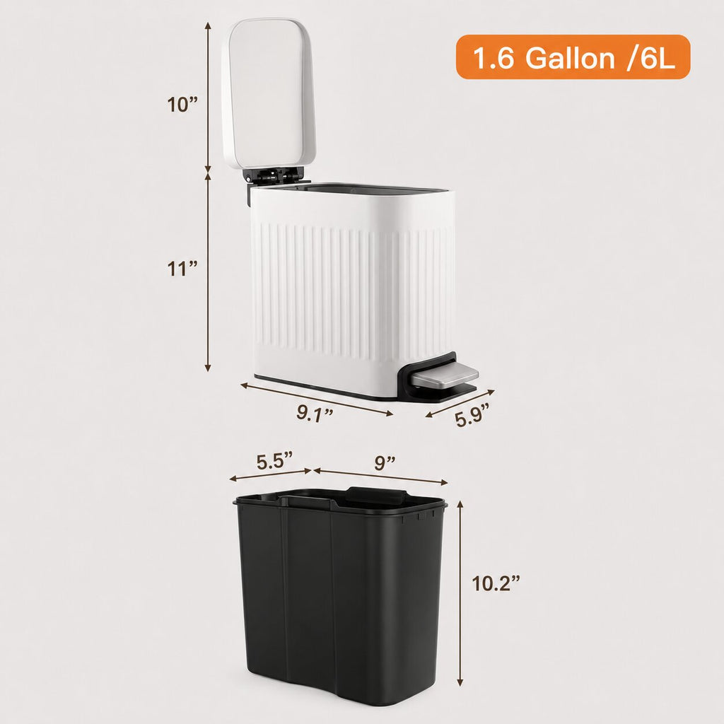 Avero Slim Step Bin