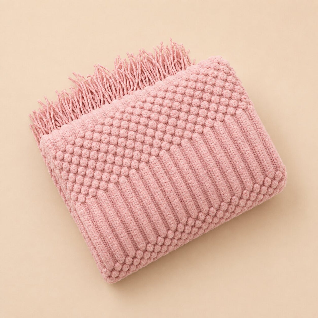 Elowen Textured Knit Throw Blanket