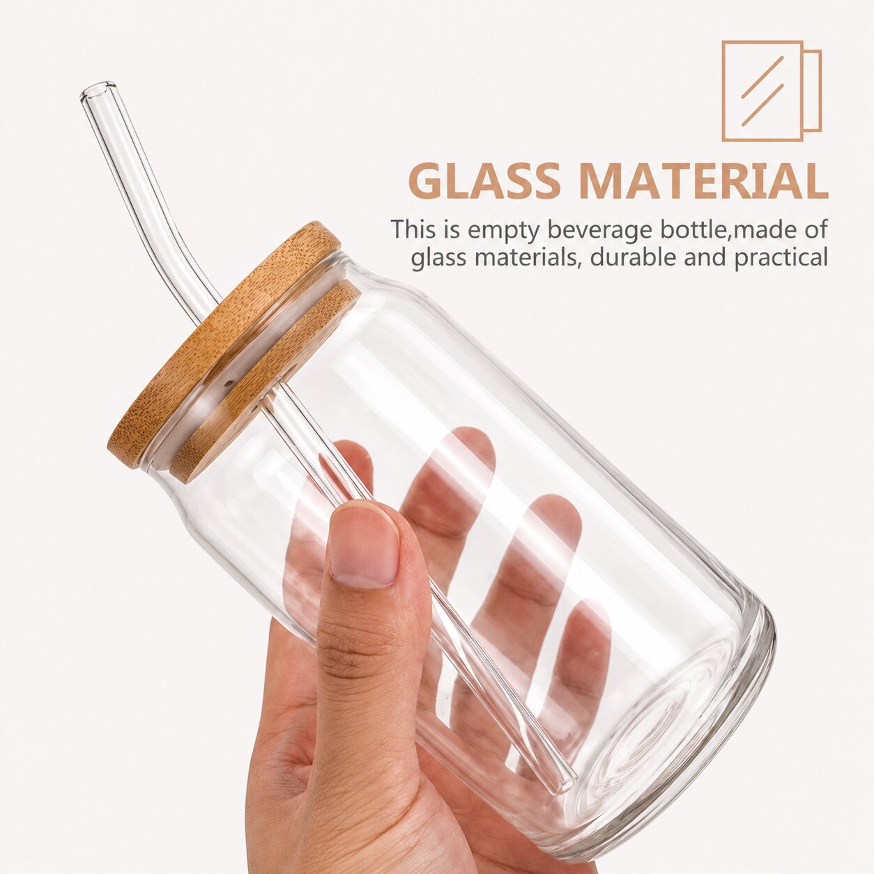 ColorBloom Glass Tumbler Set of 4 (16 oz)