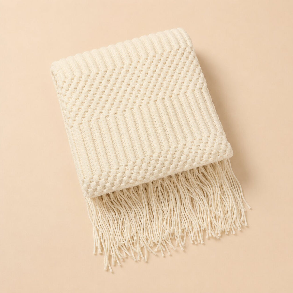 Elowen Textured Knit Throw Blanket