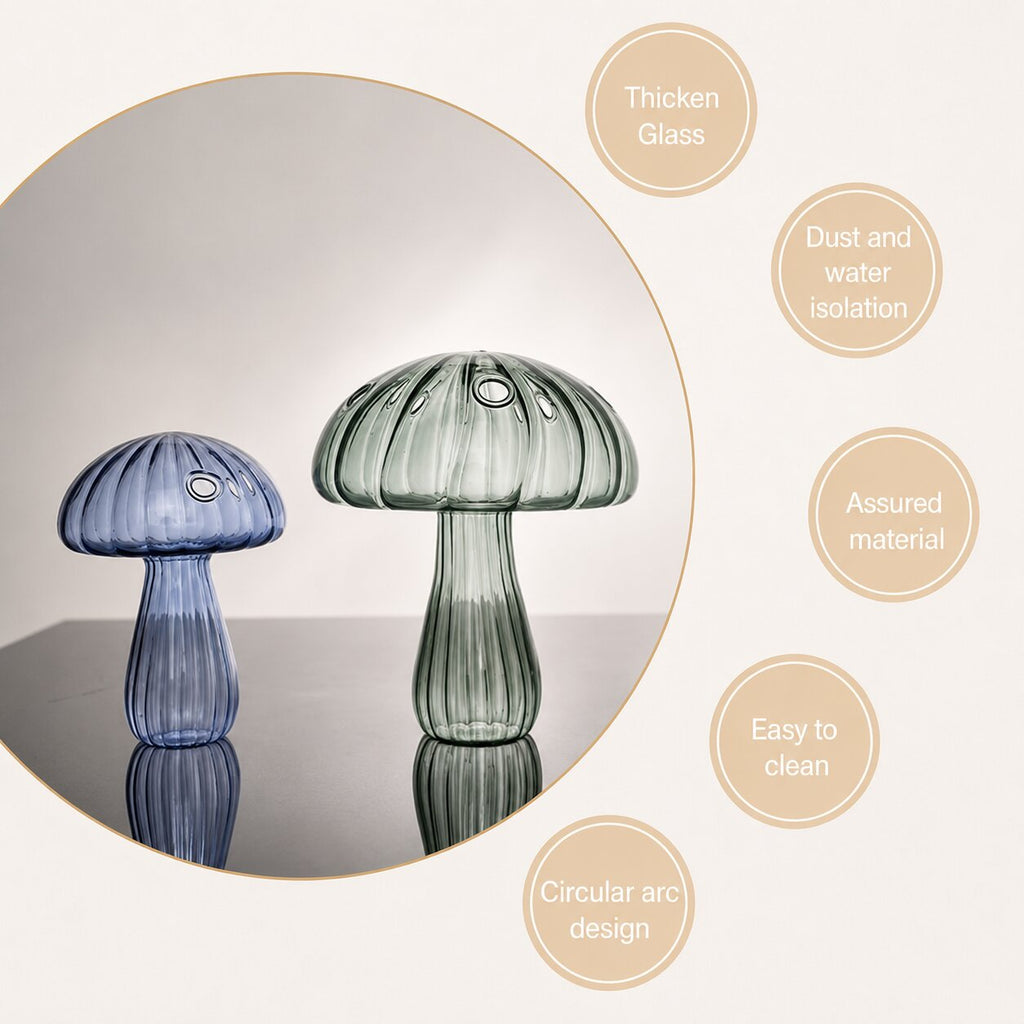Mirelle Mushroom Glass Vase