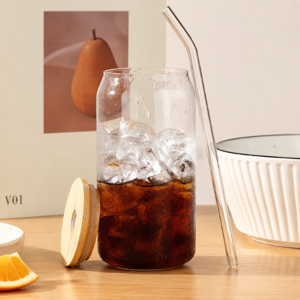 ColorBloom Glass Tumbler Set of 4 (16 oz)
