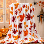Harvest Haven Fleece Throw Blanket