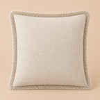 Damian Linen Fringed Pillow Cover