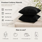 Rowan Corduroy Throw Pillow Cover