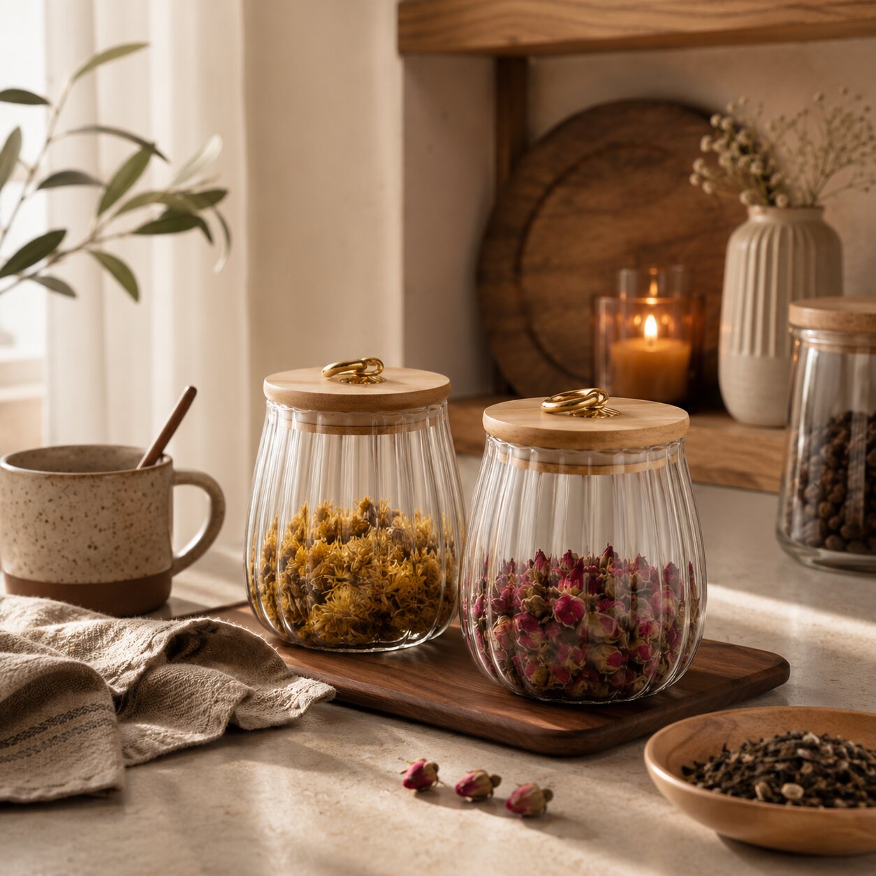 Nicky Glass Storage Jar