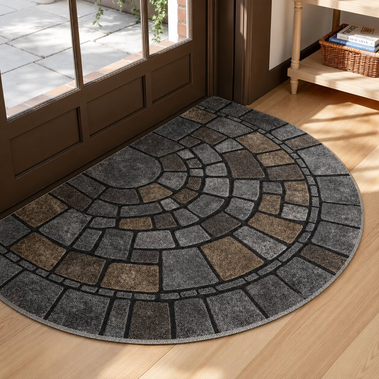 Cobblestone Half-Moon Doormat