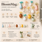 BloomMag Ceramic Vase Magnets