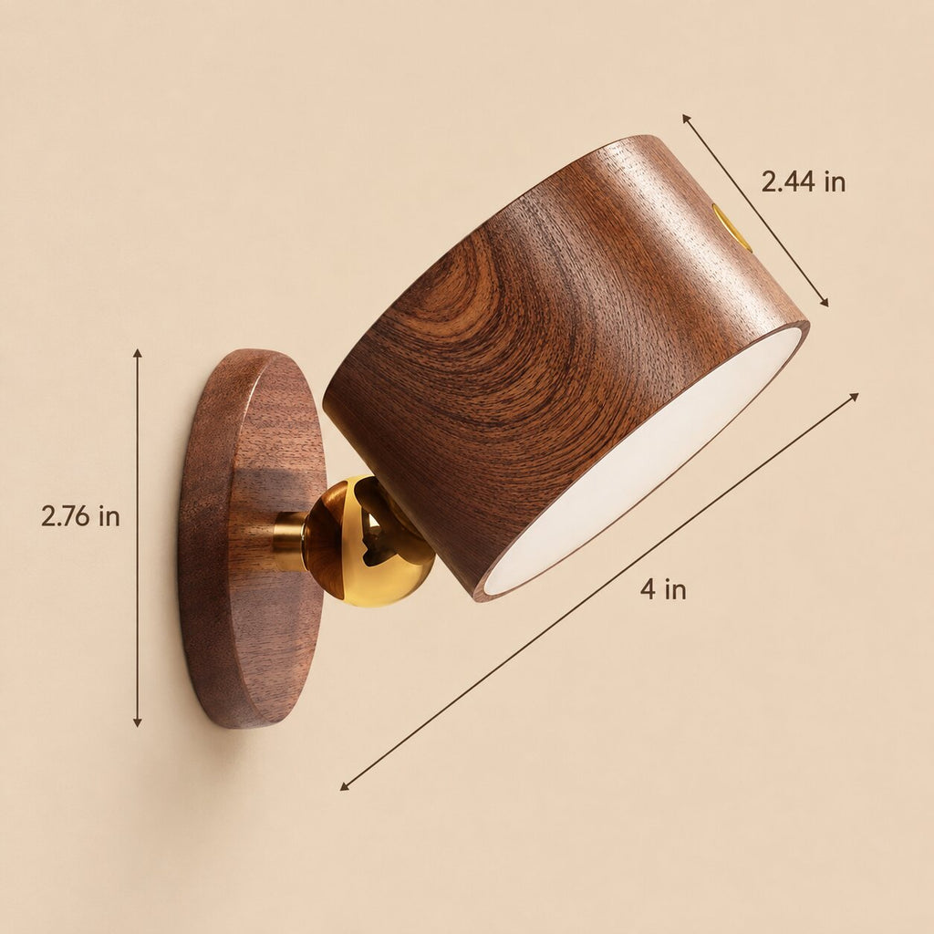 Maelle 360° Wooden Wall Light