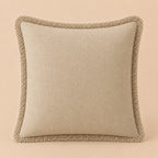 Damian Linen Fringed Pillow Cover