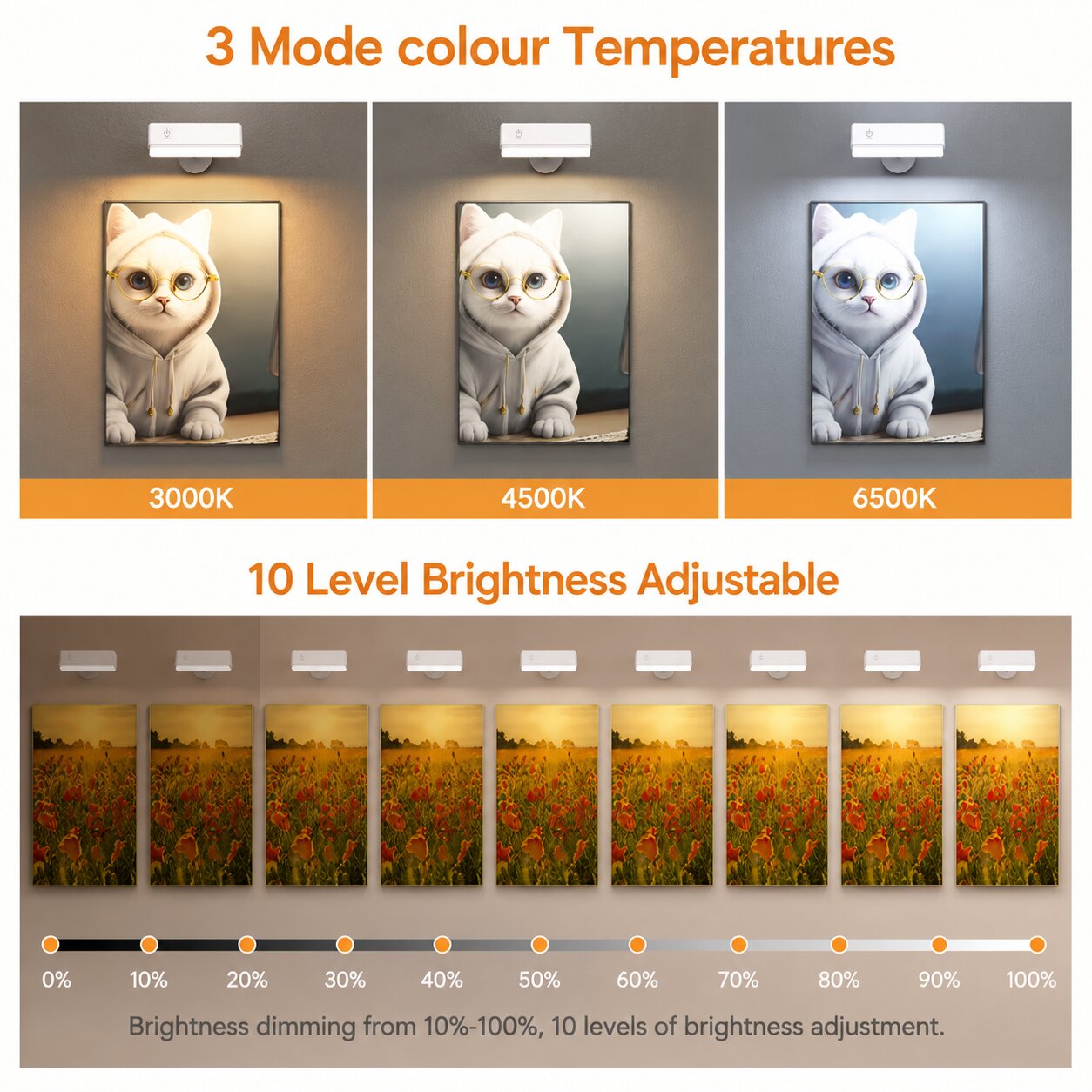 LumiFlex Rechargeable Wall Light