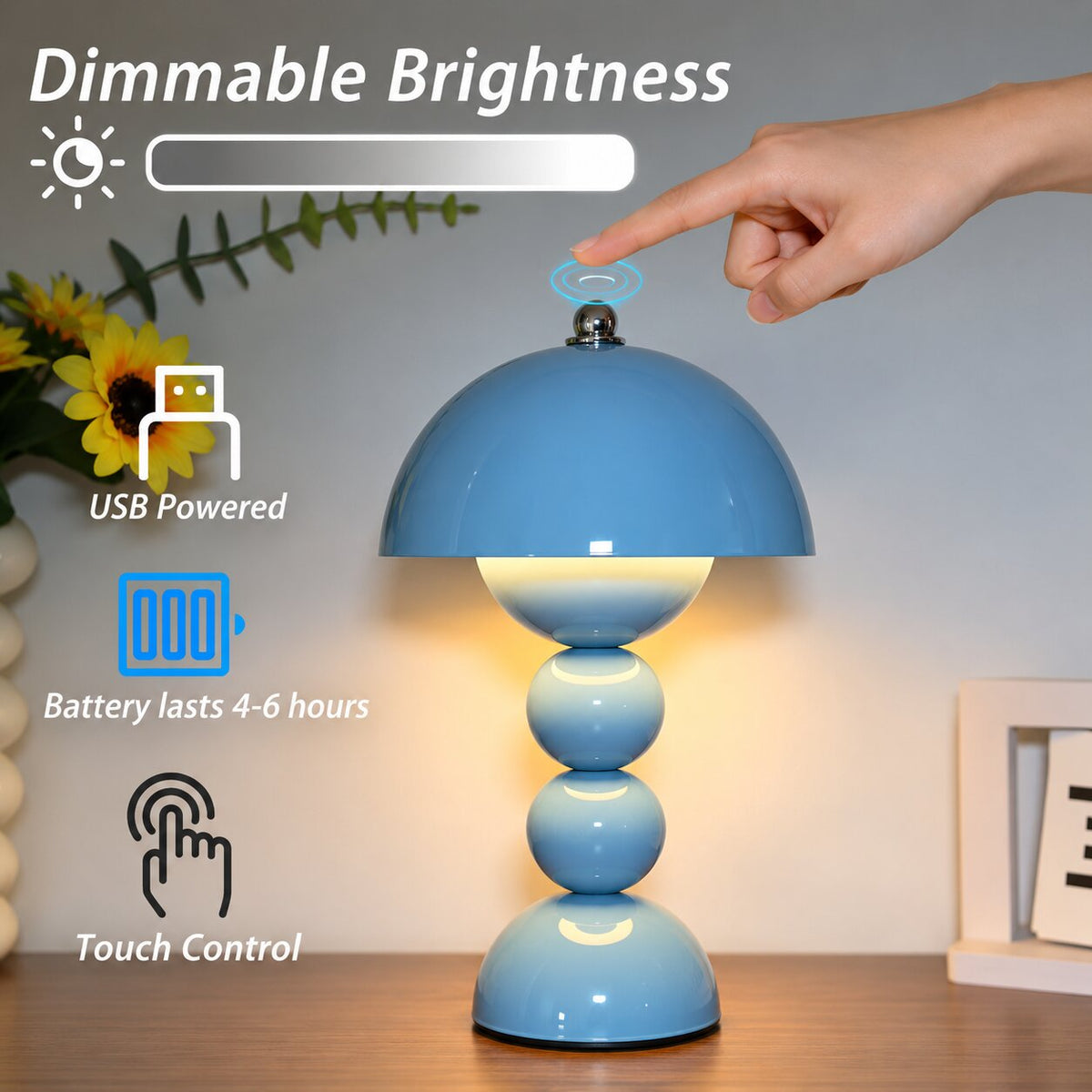Mira Mushroom Table Lamp