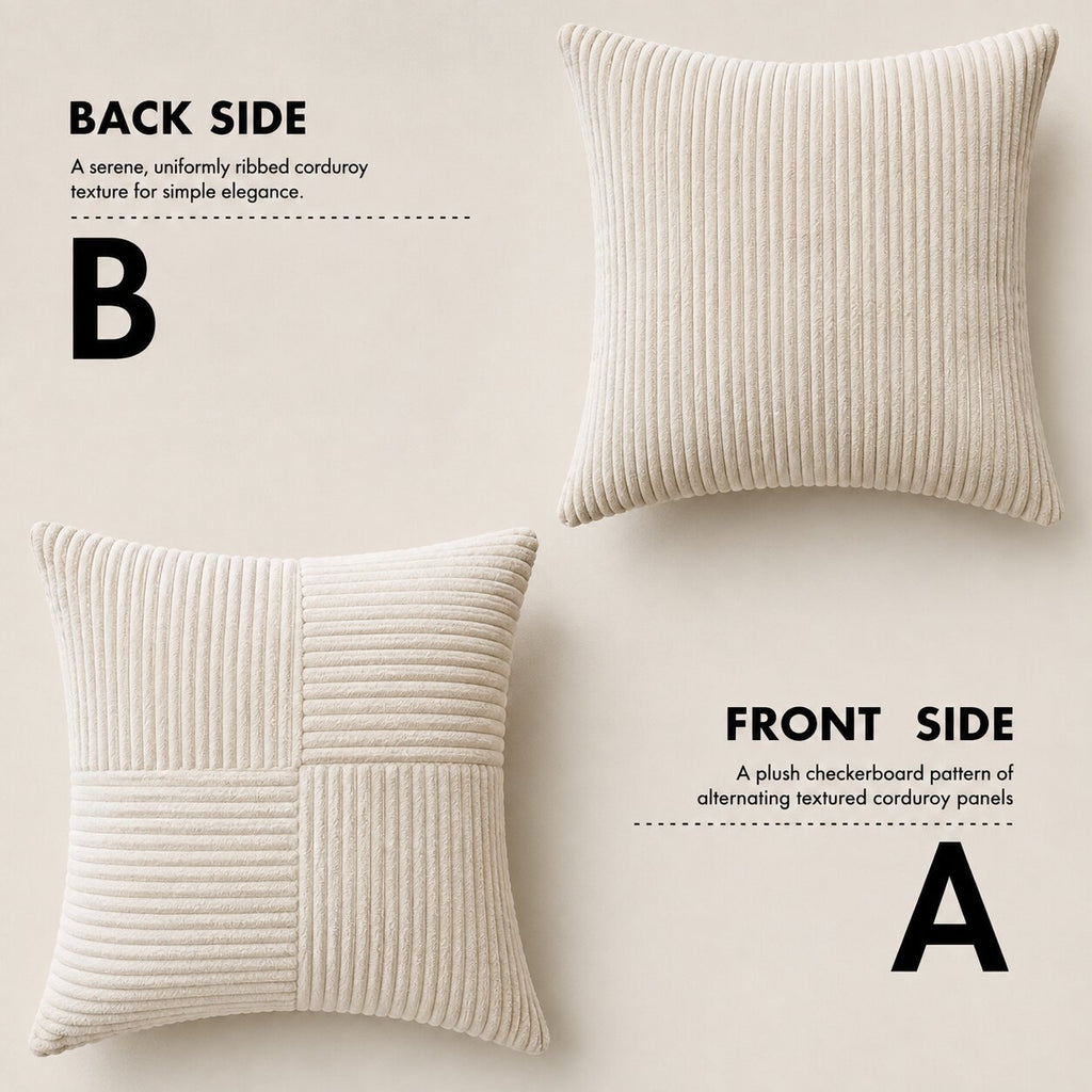 Rowan Corduroy Throw Pillow Cover