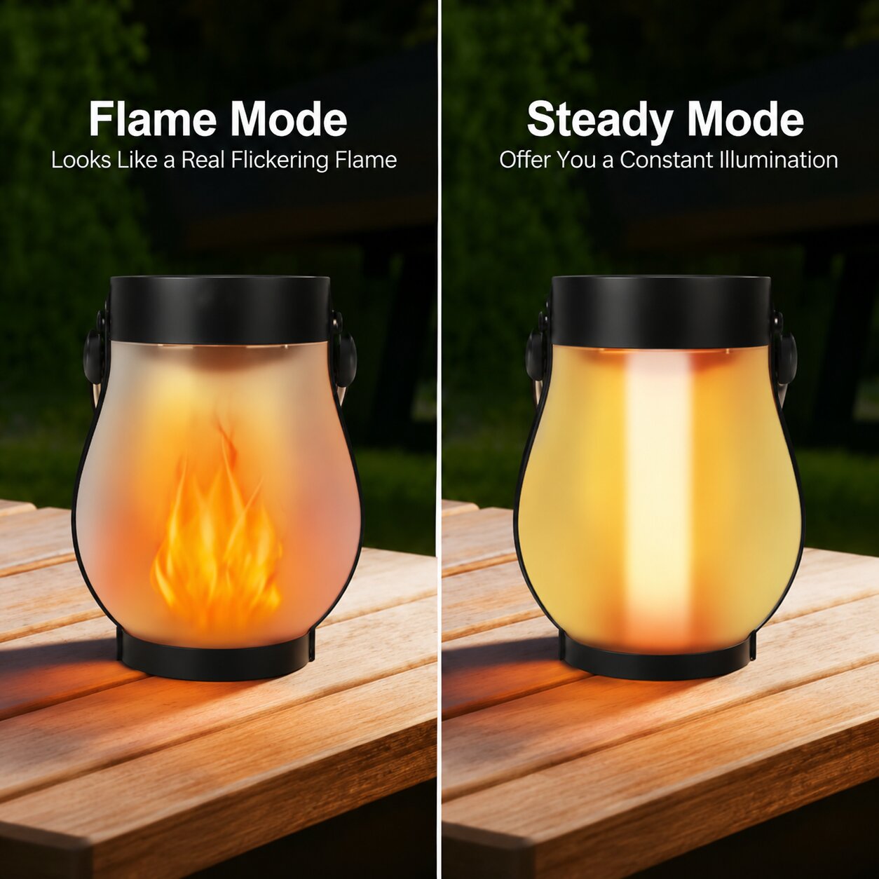 Vela Rechargeable Solar Lantern Set