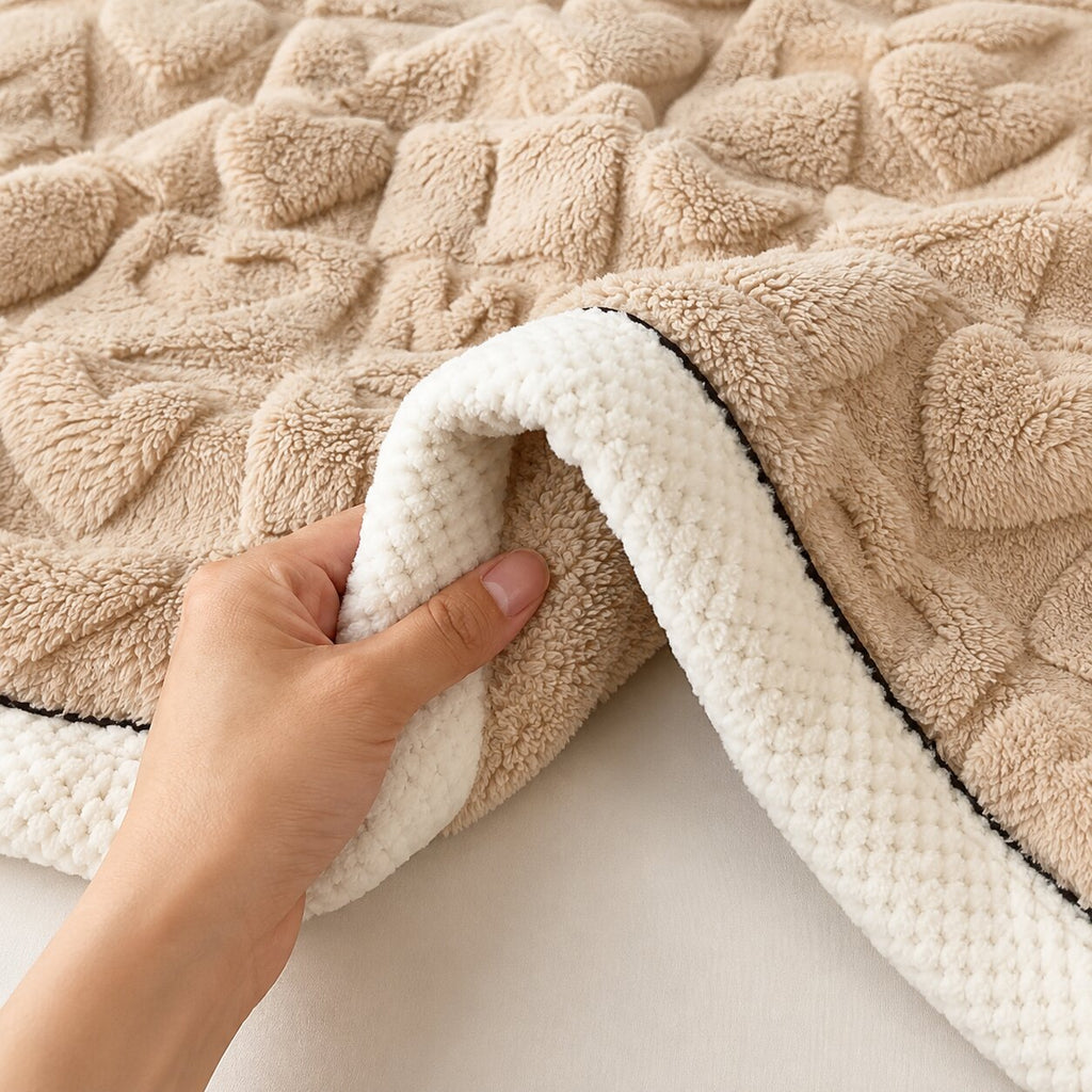 Elara Heart Plush Blanket
