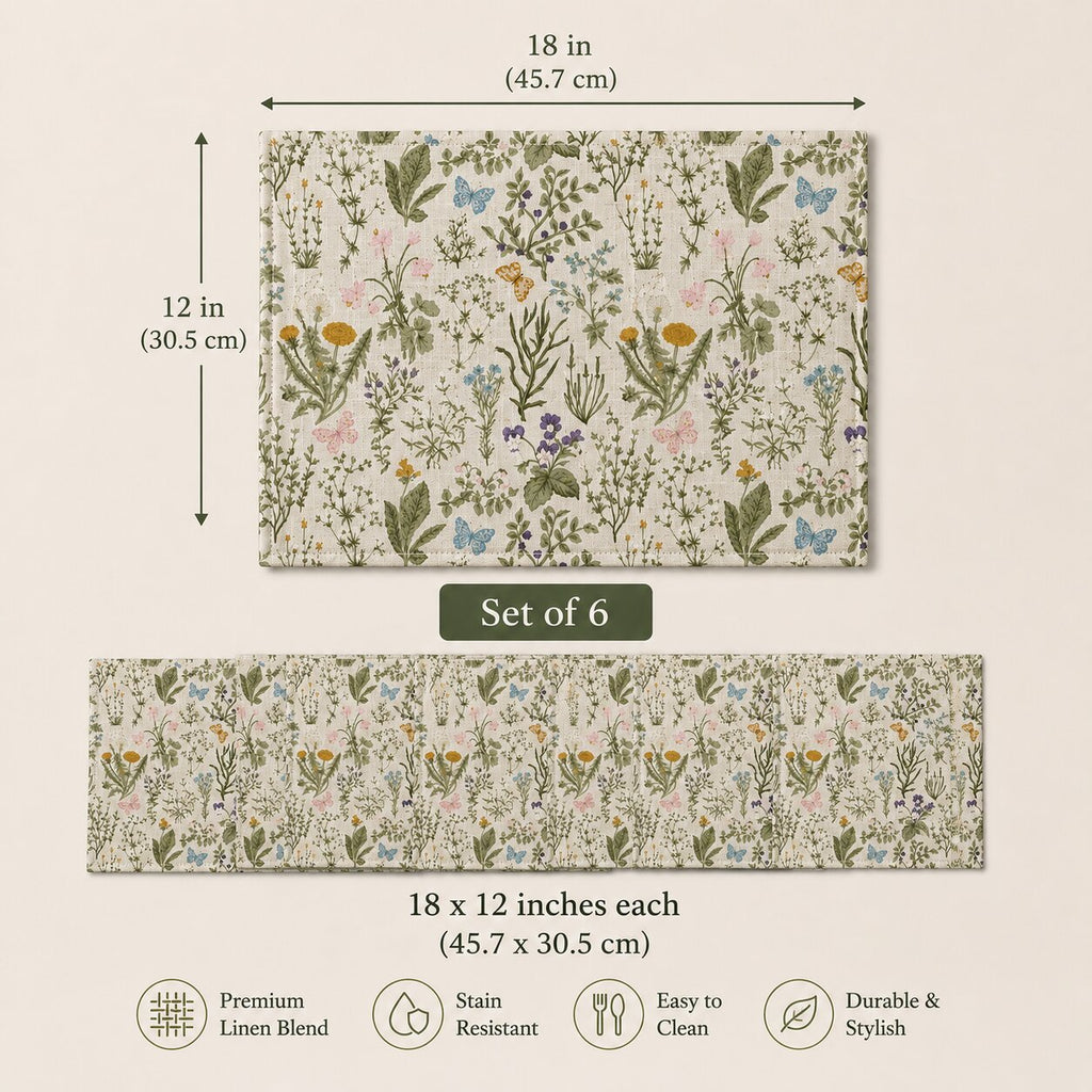 Wildflower Placemat Set of 6