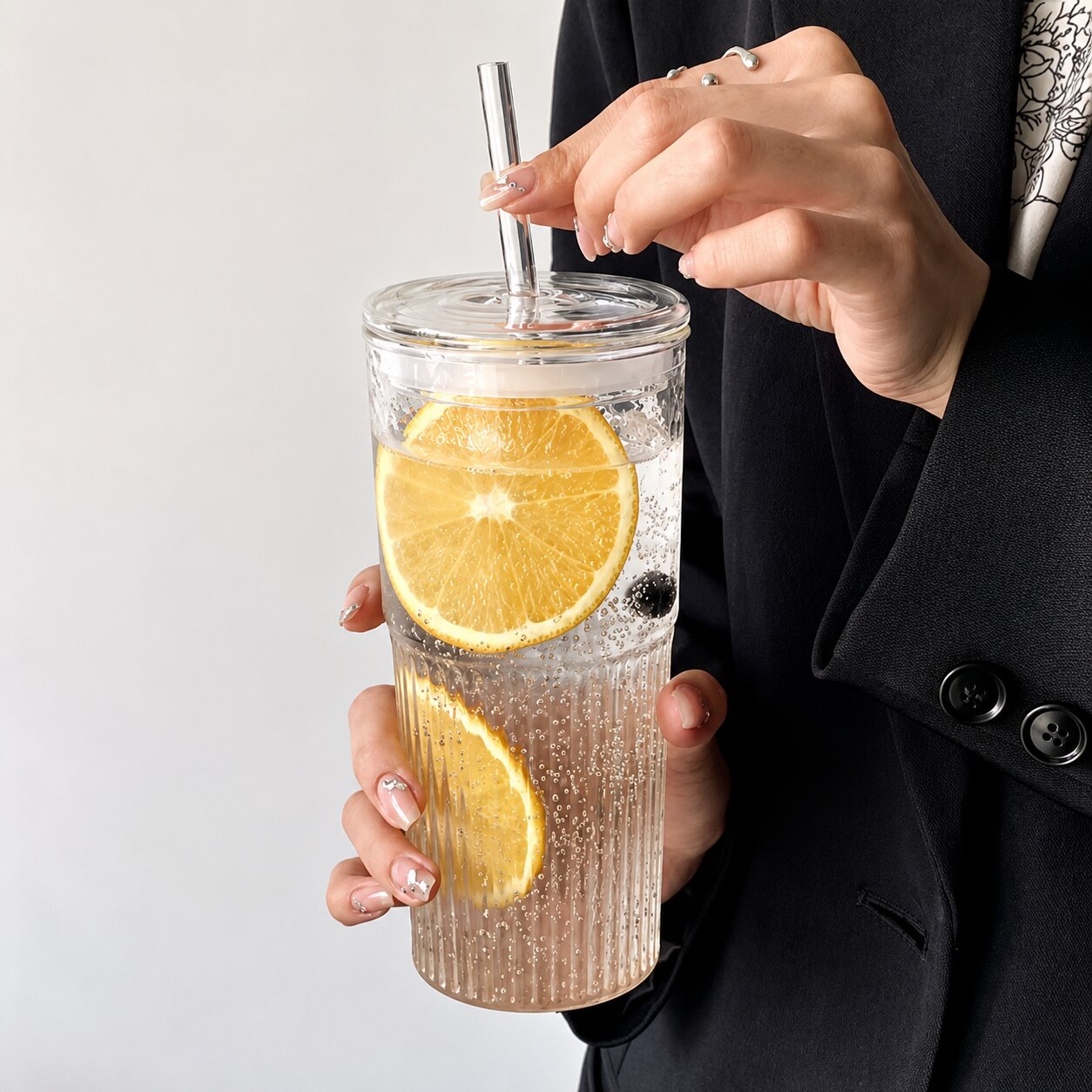 Aurelle Glass Tumbler Set of 2