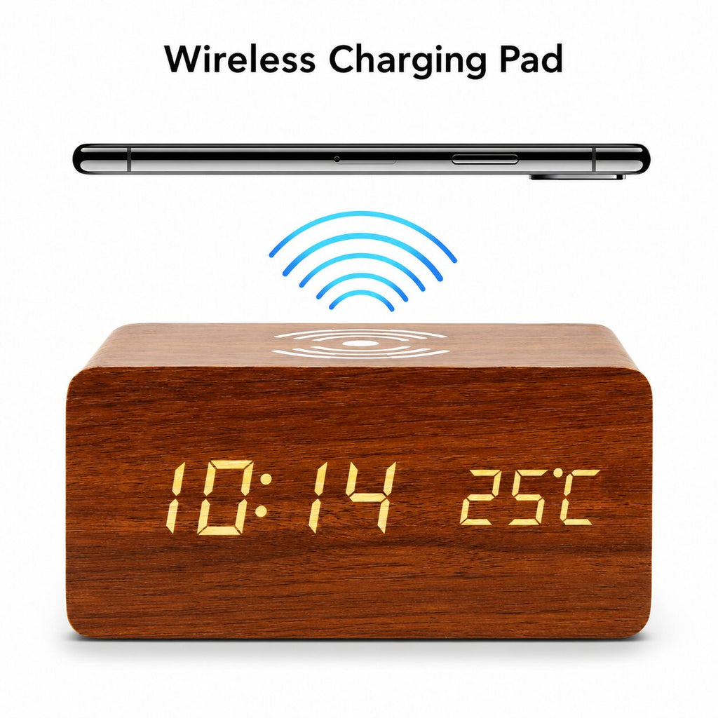 Lunara Wireless Charging Alarm Clock
