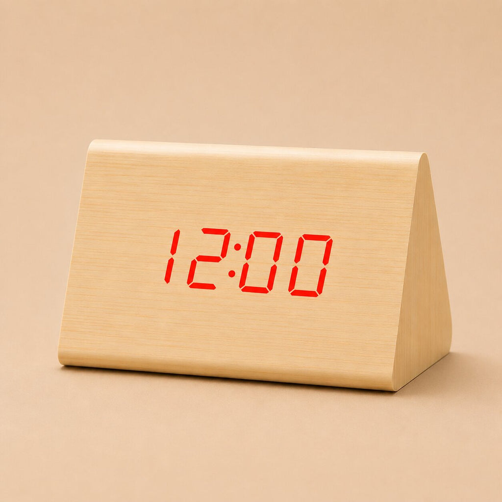 Avero Voice-Controlled Wooden Alarm Clock