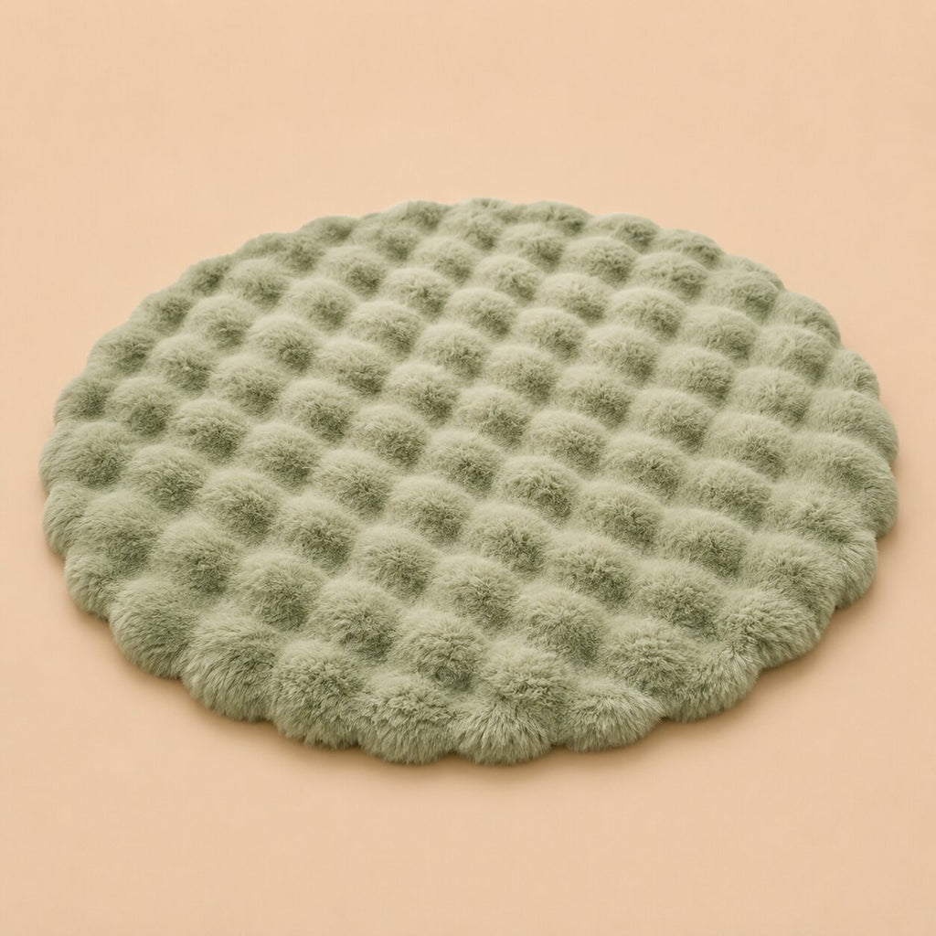 Elodie Round Faux Fur Rug