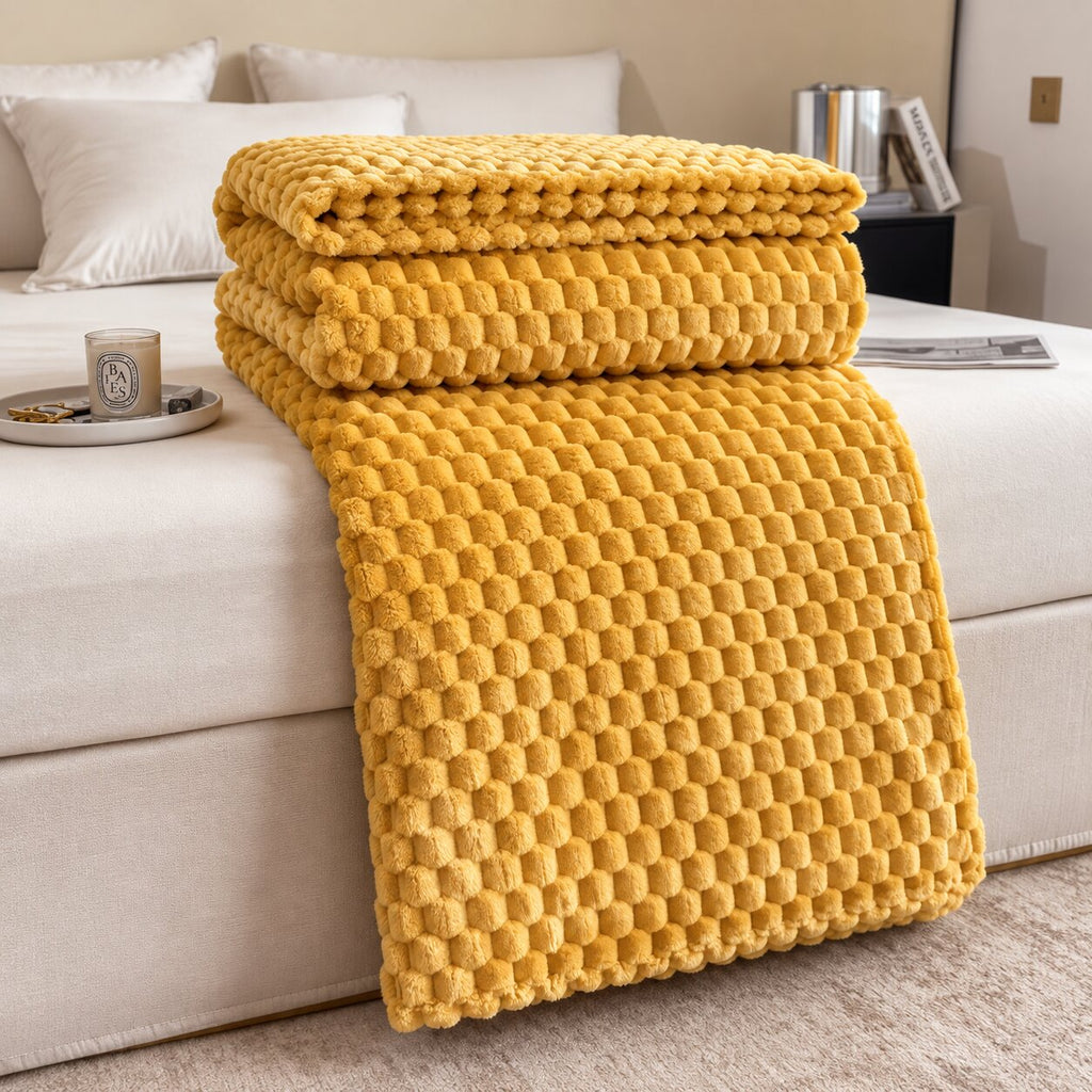 Mira Textured Throw Blanket
