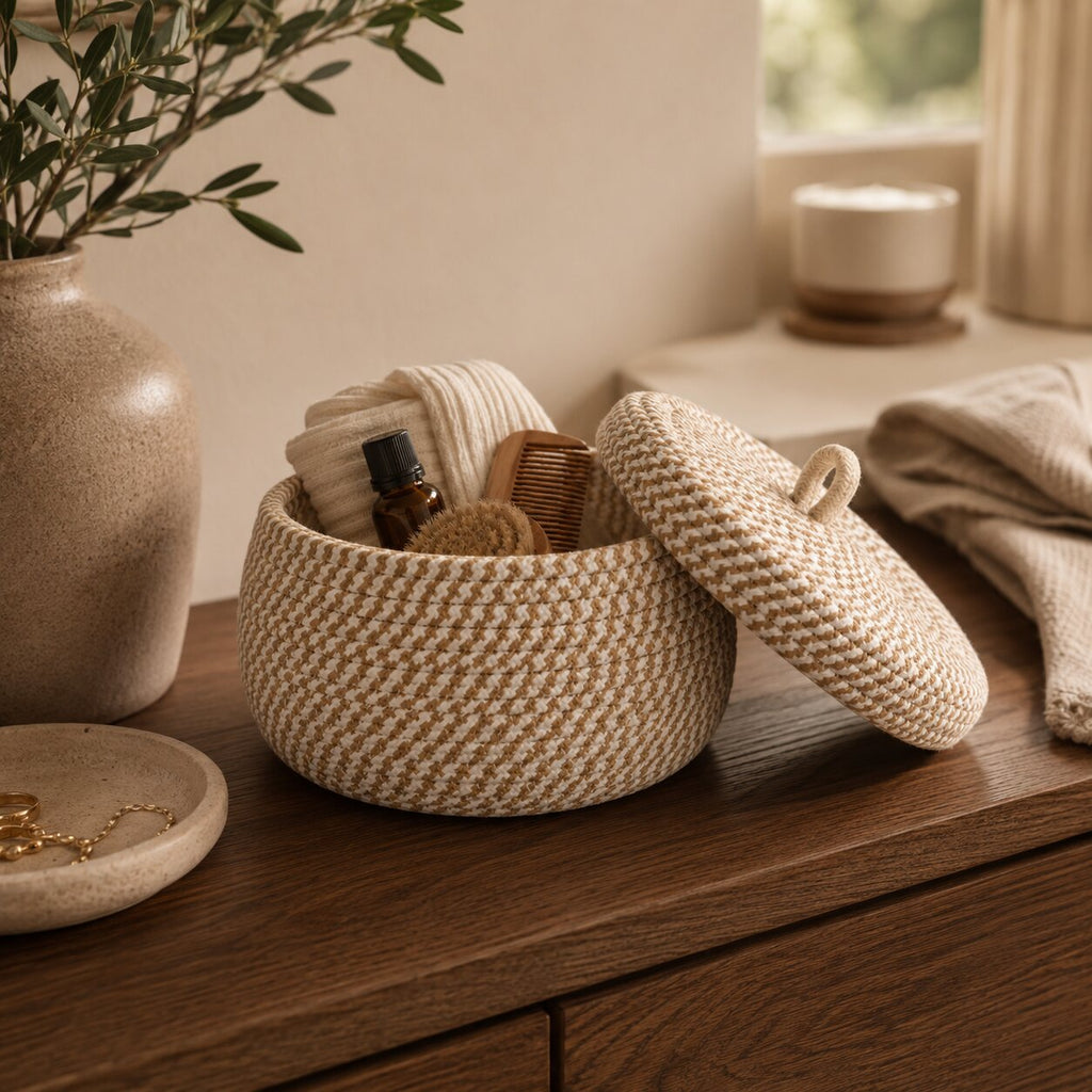 Liora Lidded Basket