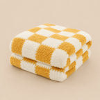 Sienna Checkered Fleece Throw Blanket
