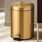 LuxeStep Stainless Steel Trash Can