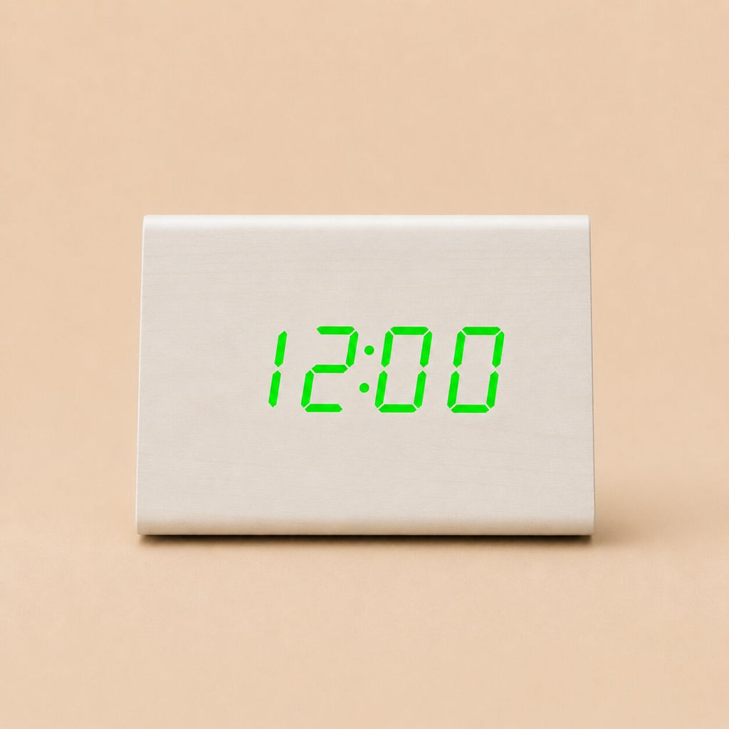 Avero Voice-Controlled Wooden Alarm Clock