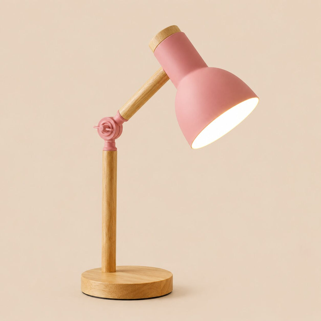 Marlowe Adjustable Wooden Desk Lamp