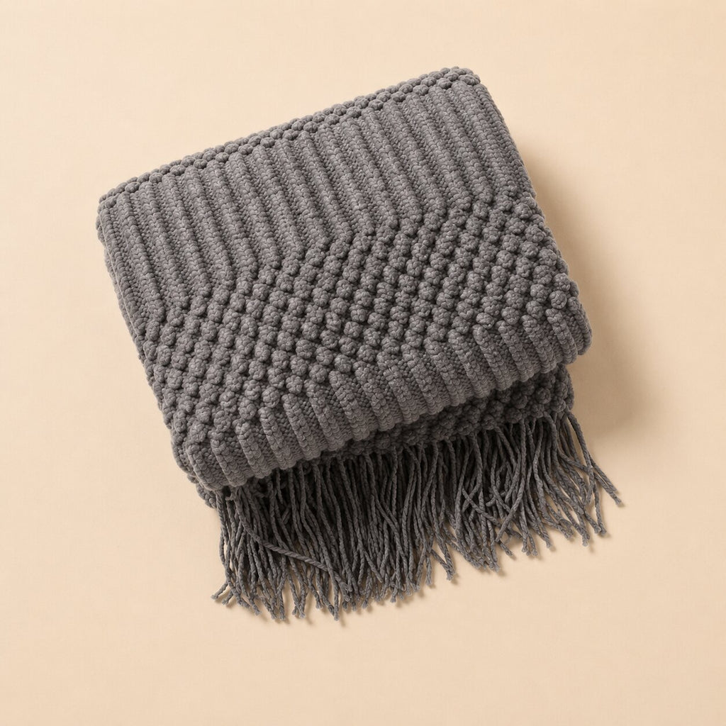 Elowen Textured Knit Throw Blanket