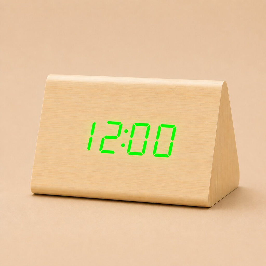 Avero Voice-Controlled Wooden Alarm Clock