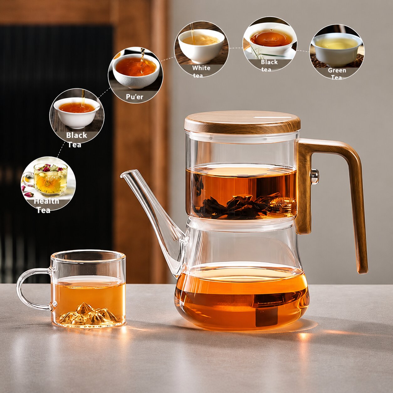 Roven Magnetic Teapot Set