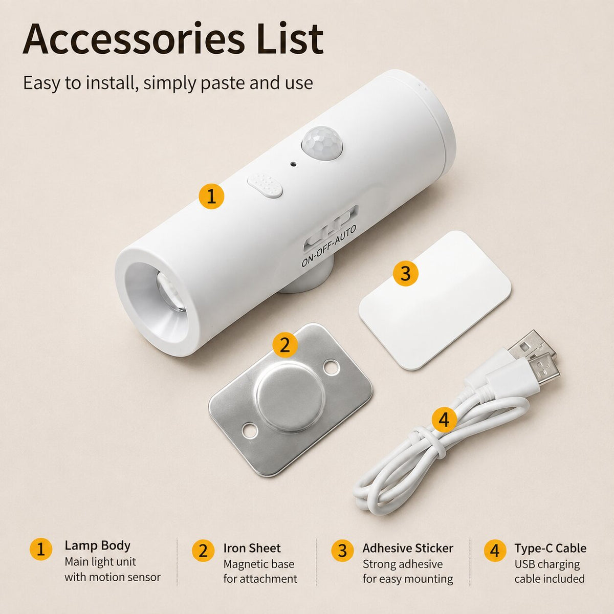 Solvia Motion Sensor Wall Light