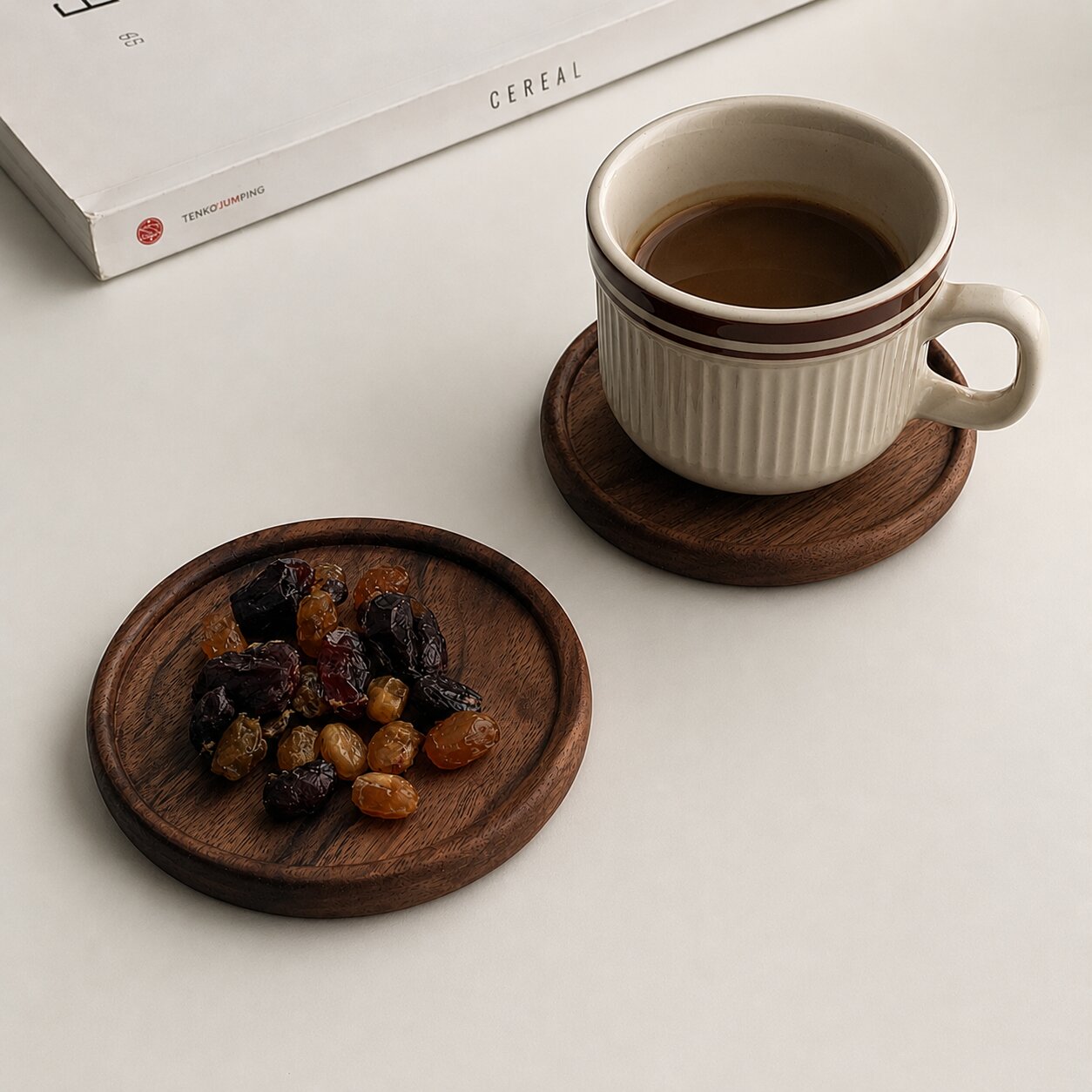 Jula Walnut Coaster Set of 6