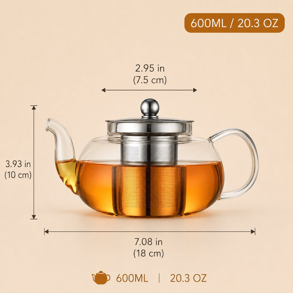 Evelune Glass Teapot with Infuser