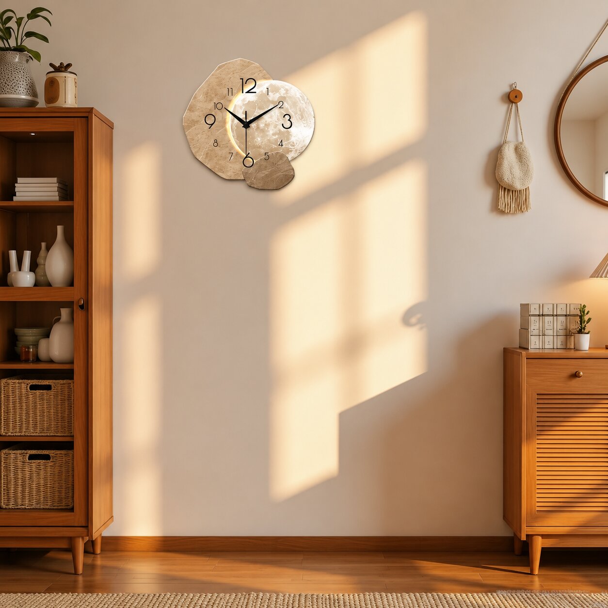 LunaStone Moon Wall Clock