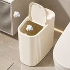 Slim Trash Can with Lid