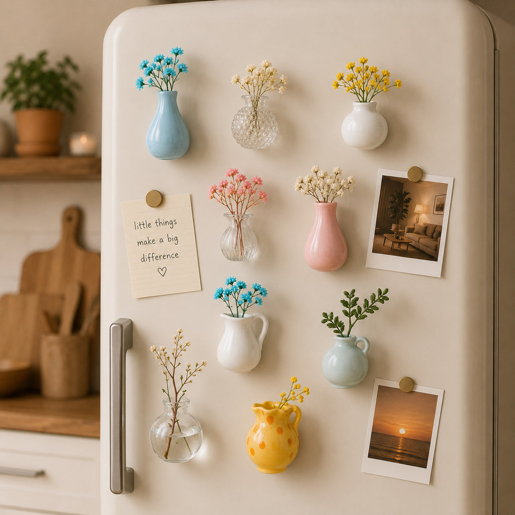 BloomMag Ceramic Vase Magnets